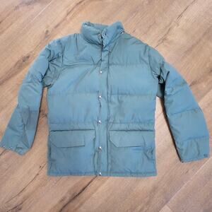 Vtg North Face Sage Green Sierra Down Quilted Puffer Parka Gorp Grunge M Fair